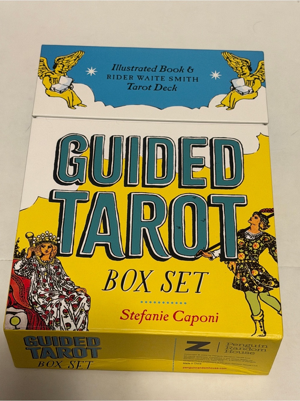 Guided Tarot Box Set by Rider Waite Smith - Yellow & Teal